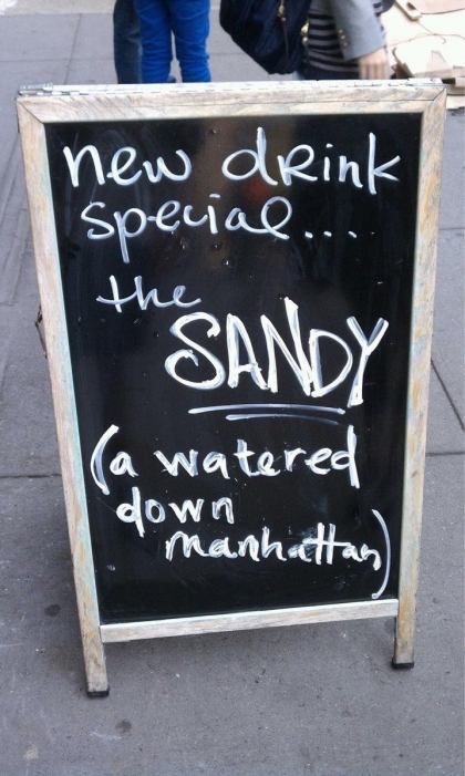 Sandy - a watered-down Manhattan